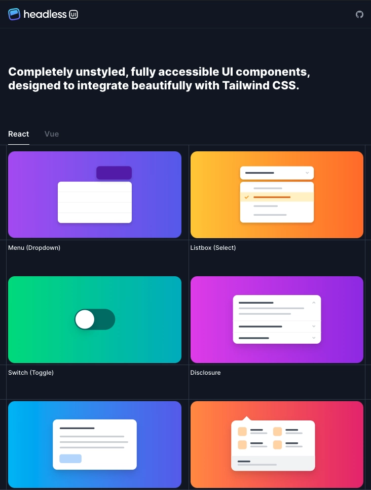 Fully accessible Menu components by headless UI tailwindcss - DEV Community