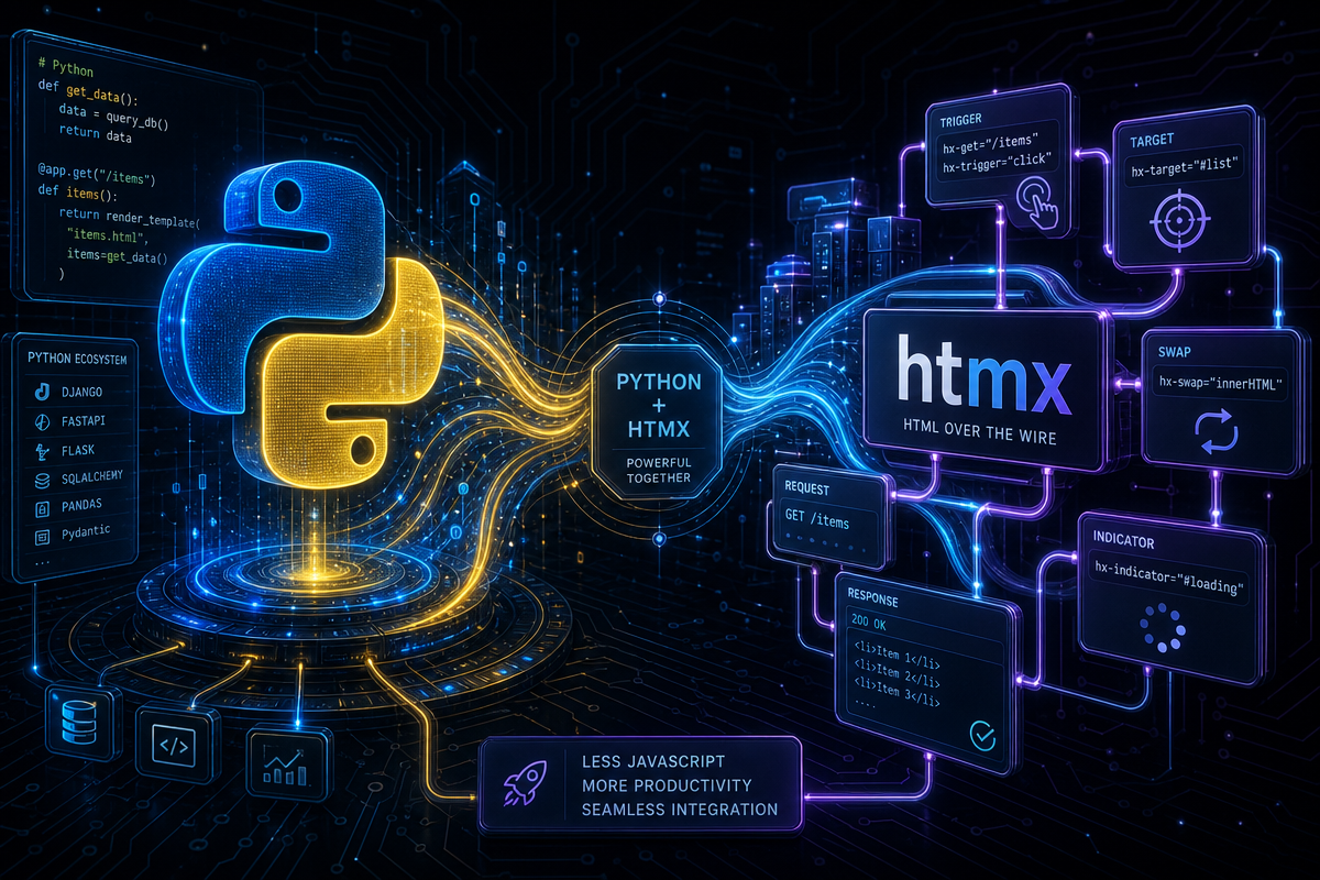 React is Overkill: Why Python + HTMX is Dominating in 2026