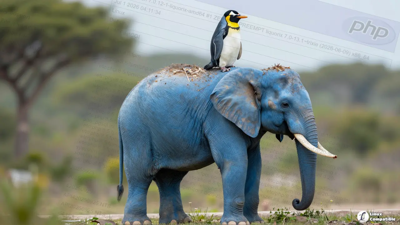 PHP elephant logo representing the PHP scripting language and its security releases