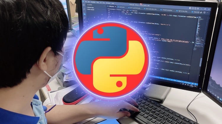 Promotional course thumbnail for 'Python Django Full Stack Development: Build Modern Web App', featuring Python and Django branding on a 750x422 Udemy course card.