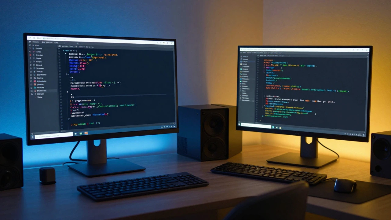 Comparison graphic contrasting the Django Python web framework with PHP, with a stylized decision-making visual representing the 2026 technology choice.
