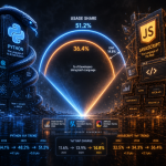 Python vs JavaScript: 57.9% vs 66% Usage Gap [2026]